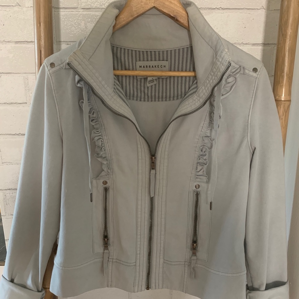 Marrakech jacket w/ ruffles. Great spring jacket!